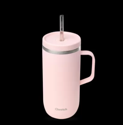 Sale Compagnie & Co Insulated Cold Cup with handle (600ml) - Pastel pink