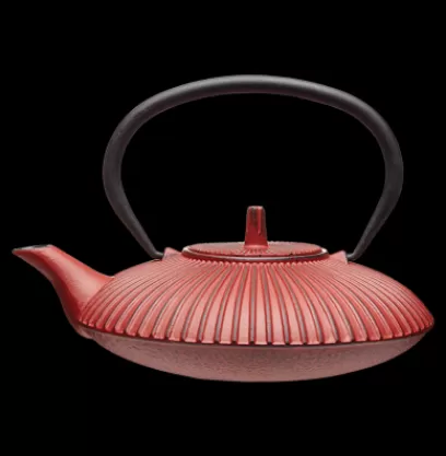 Store Compagnie & Co Red cast iron Tea Pot