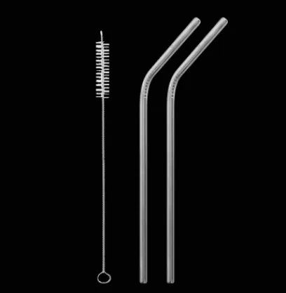 Best Compagnie & Co Set of 2 straws with brush