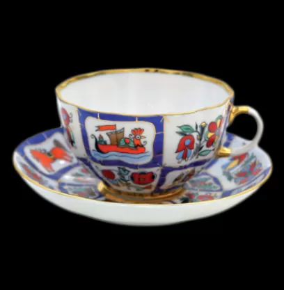 New Compagnie & Co Teacup and saucer - Lubok